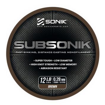 SubSonik Monofilament 1200m Brown